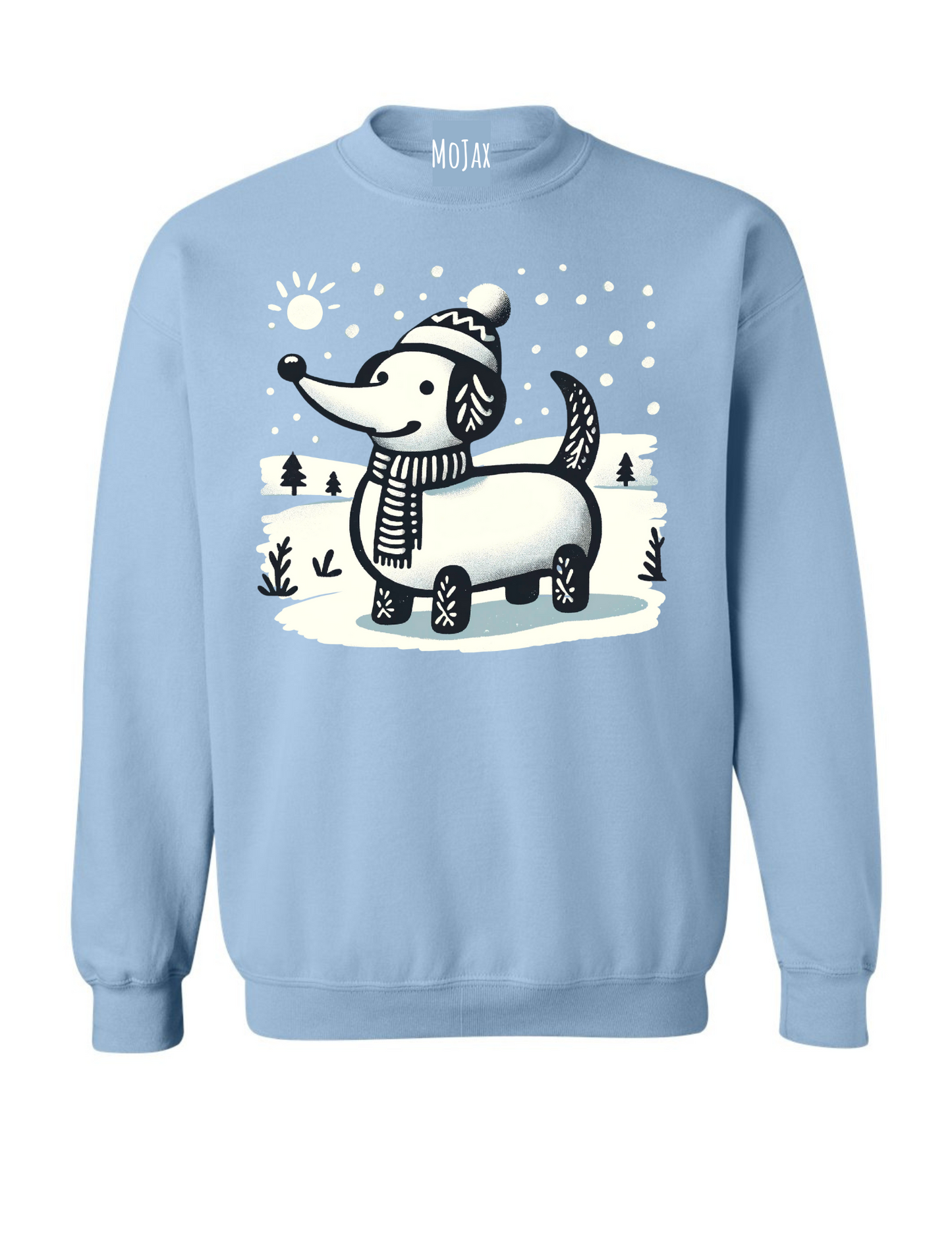 Crewneck Sweatshirt - Snow Dachshund