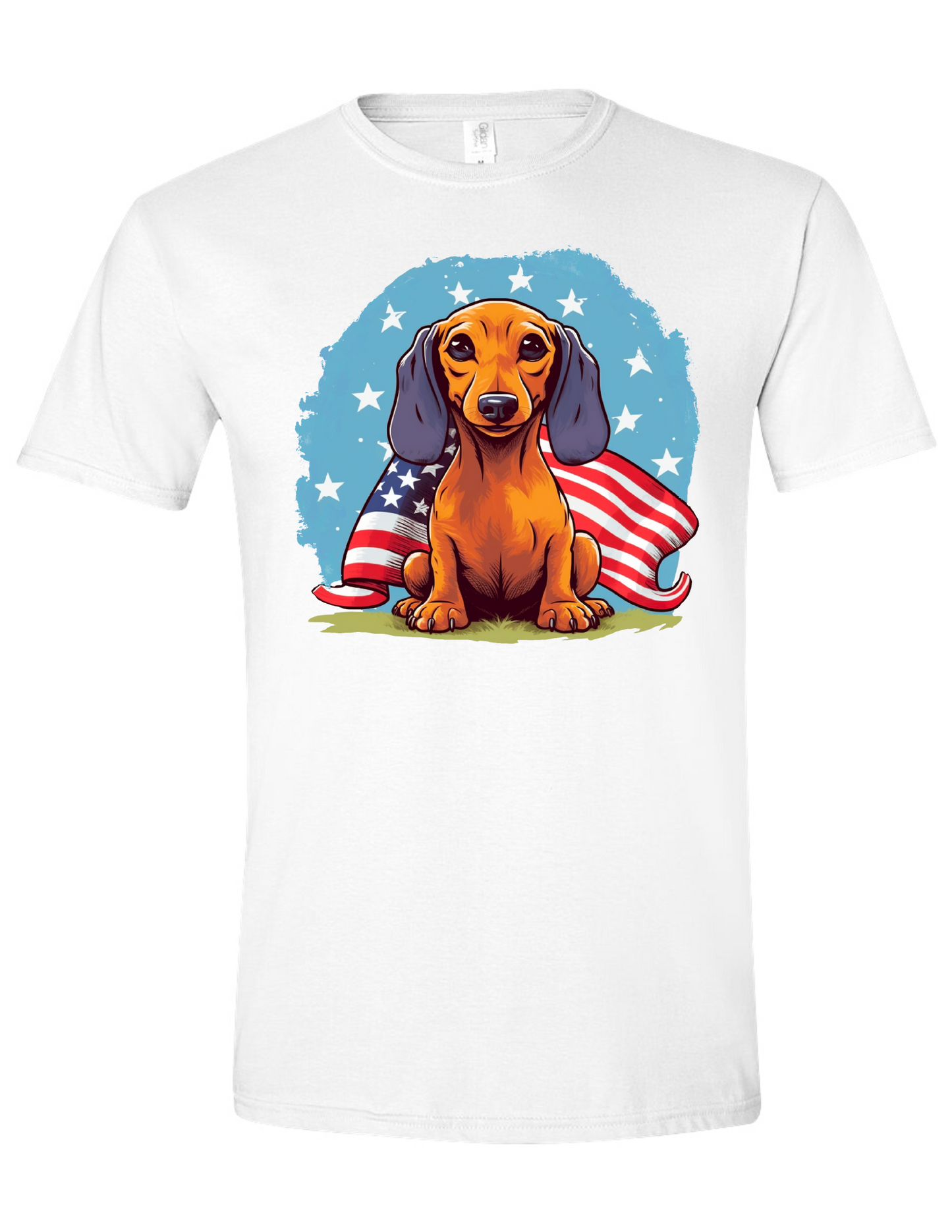 T-Shirt - Cartoon USA Doxie