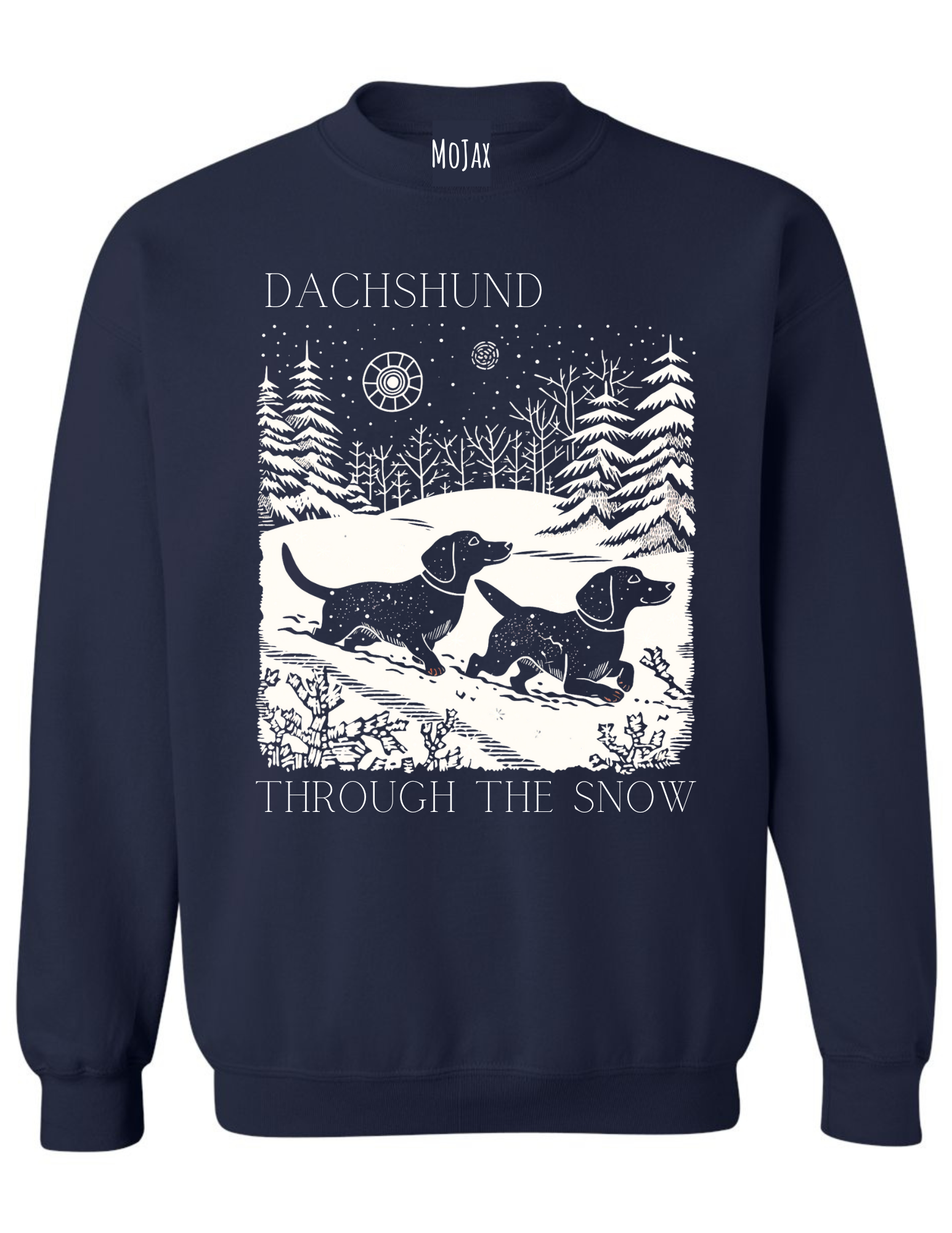 Crewneck Sweatshirt Dachshund Through The Snow