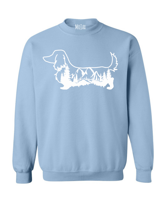 Crewneck Sweatshirt - Mountain Dachshund