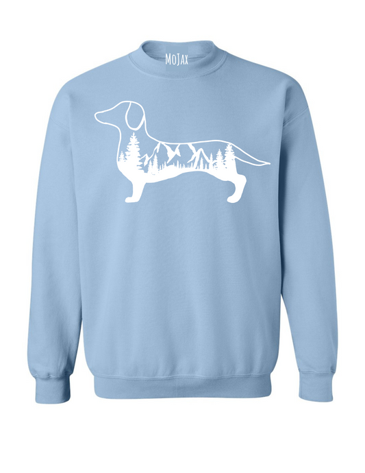 Crewneck Sweatshirt - Mountain Dachshund