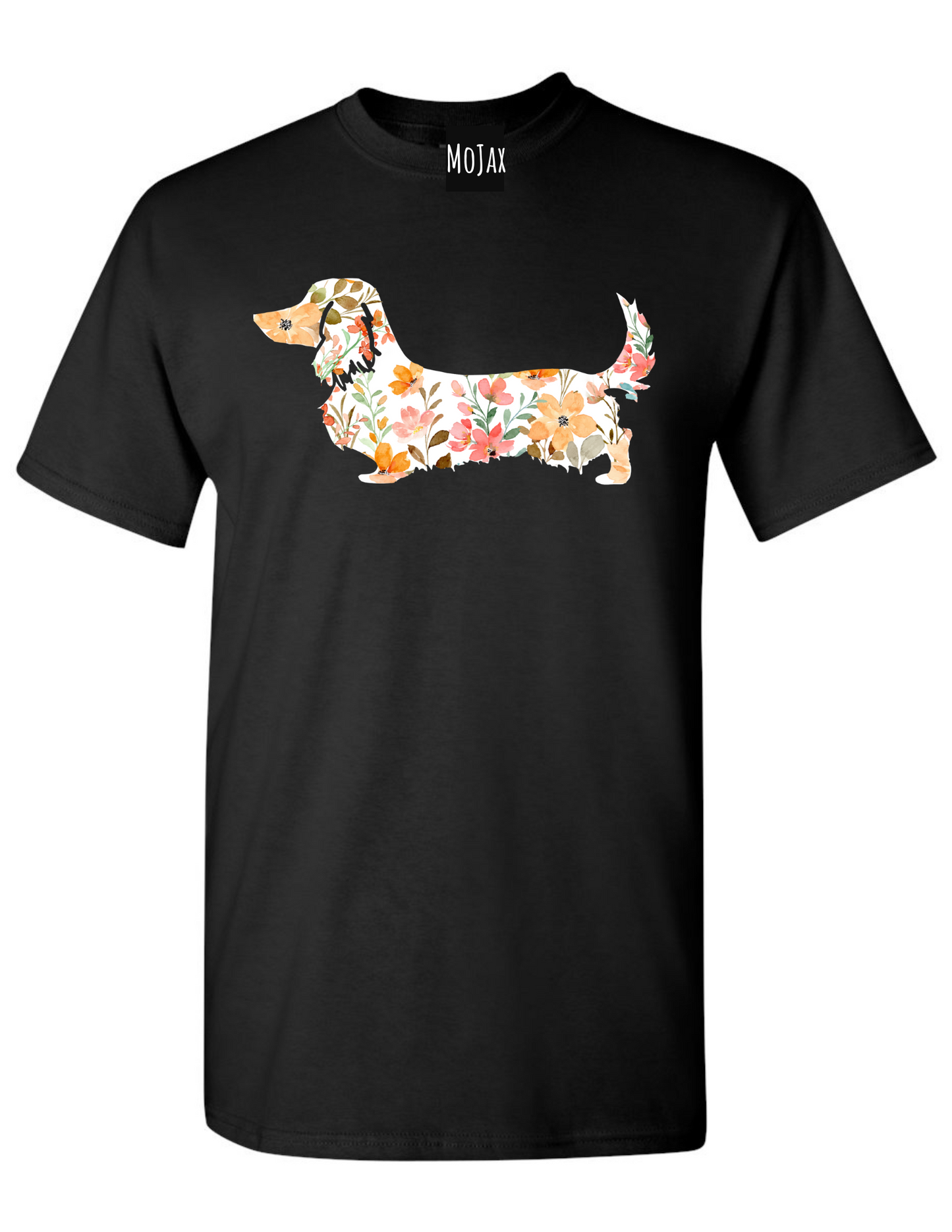 T-Shirt - Pink Floral Dachshund