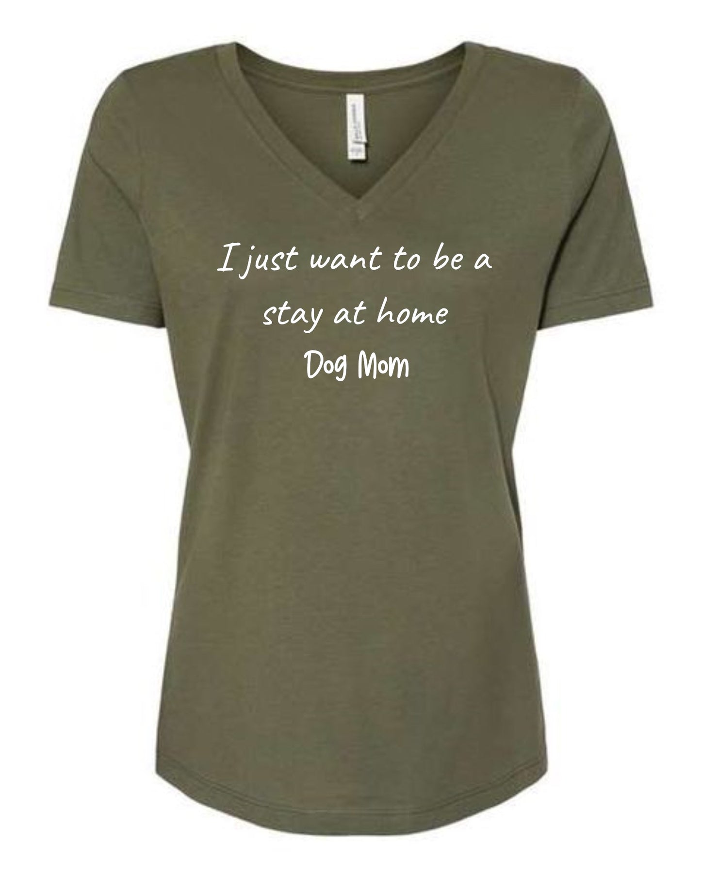 T Shirt - Stay At Home Dog Mom