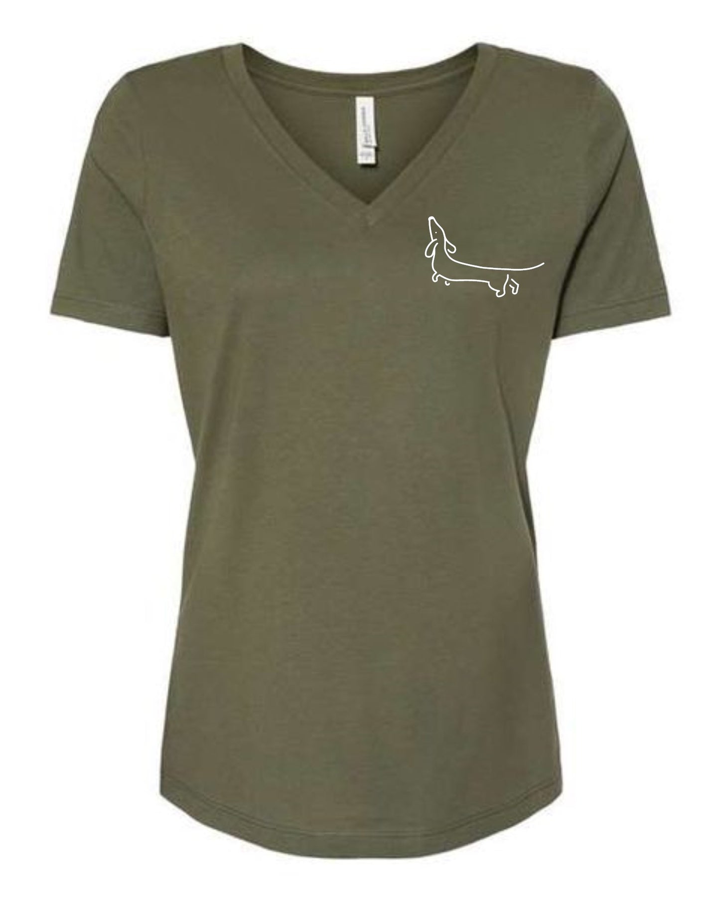 T Shirt - Minimalist dachshund