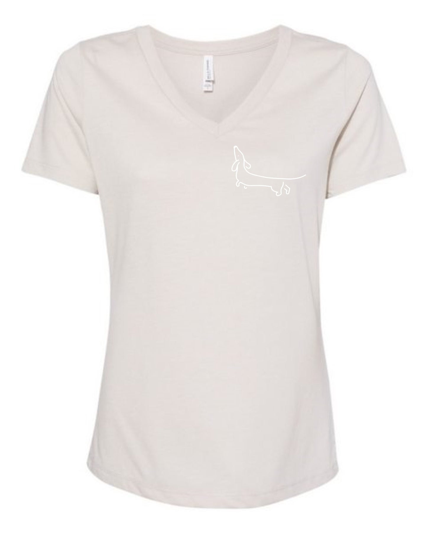 T Shirt - Minimalist dachshund