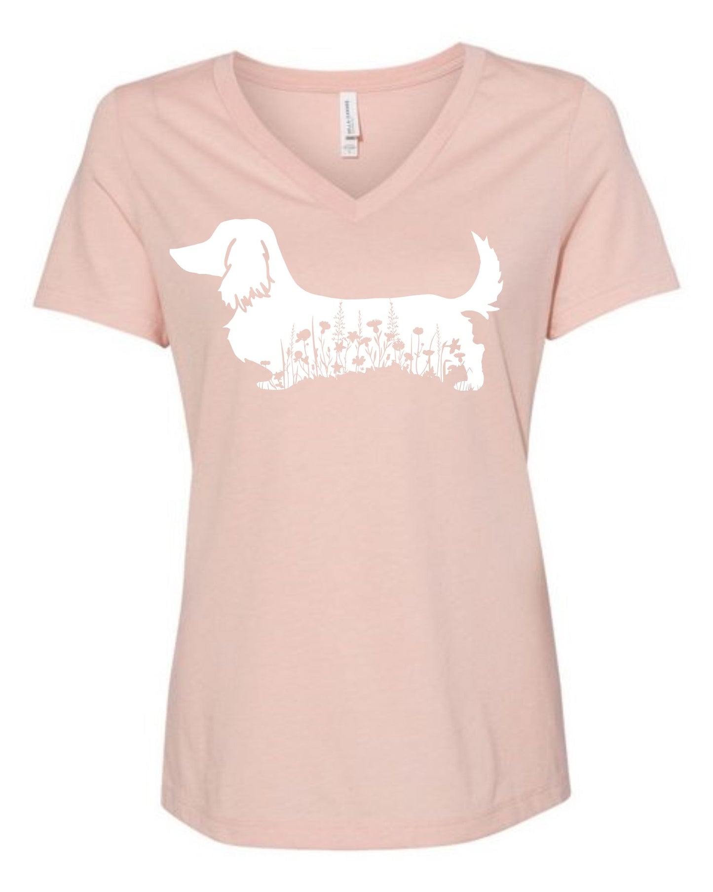 T Shirt - Floral Dachshund