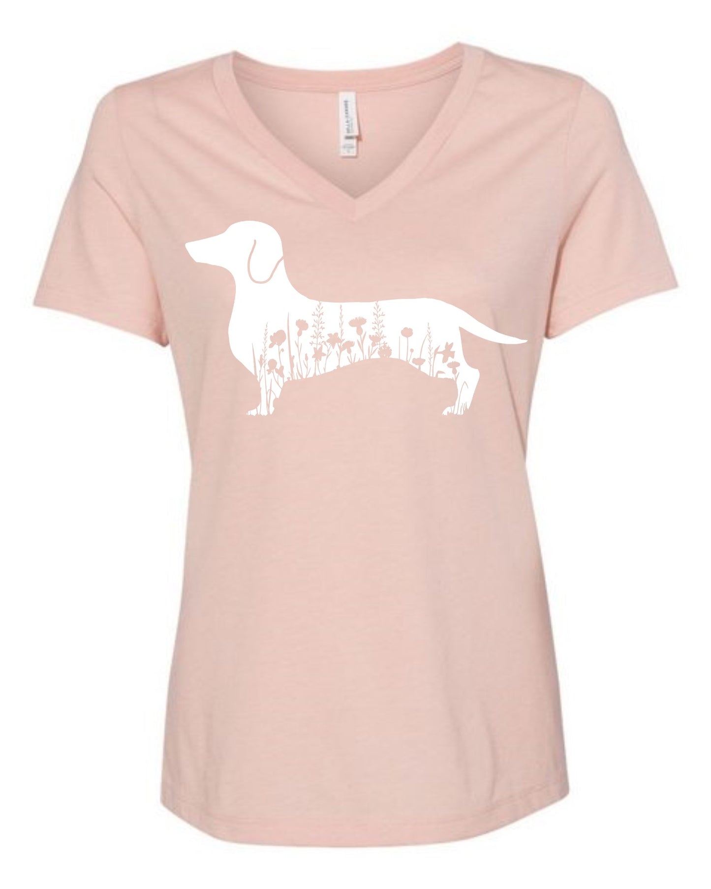 T Shirt - Floral Dachshund