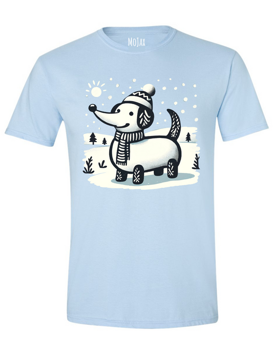 T-Shirt - Snow Dachshund