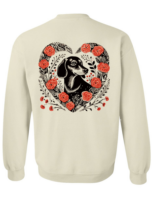 Crewneck Sweatshirt - Natural Valentine