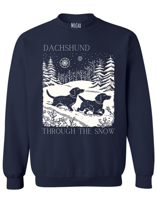 Crewneck Sweatshirt - Dachshund Through The Snow