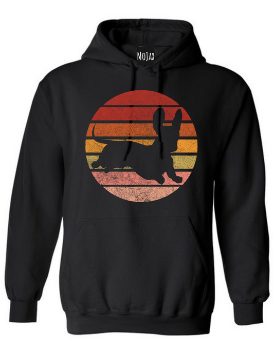 Hoodie - Sunset Dachshund