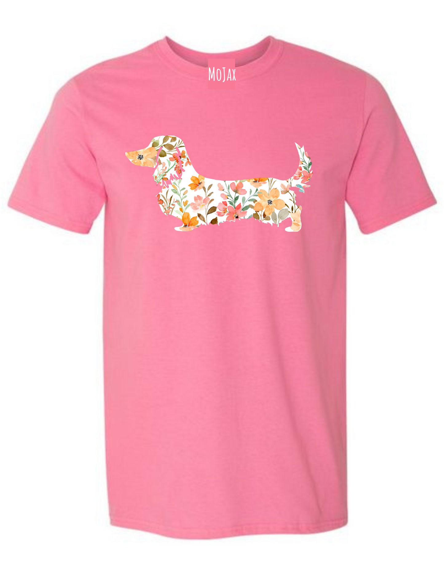 T-Shirt - Pink Floral Dachshund