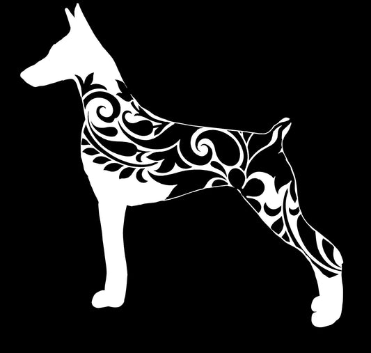 Decal - Floral Dobie