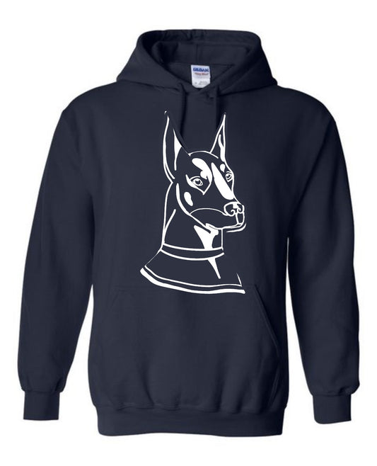 Hoodie - Doberman Head