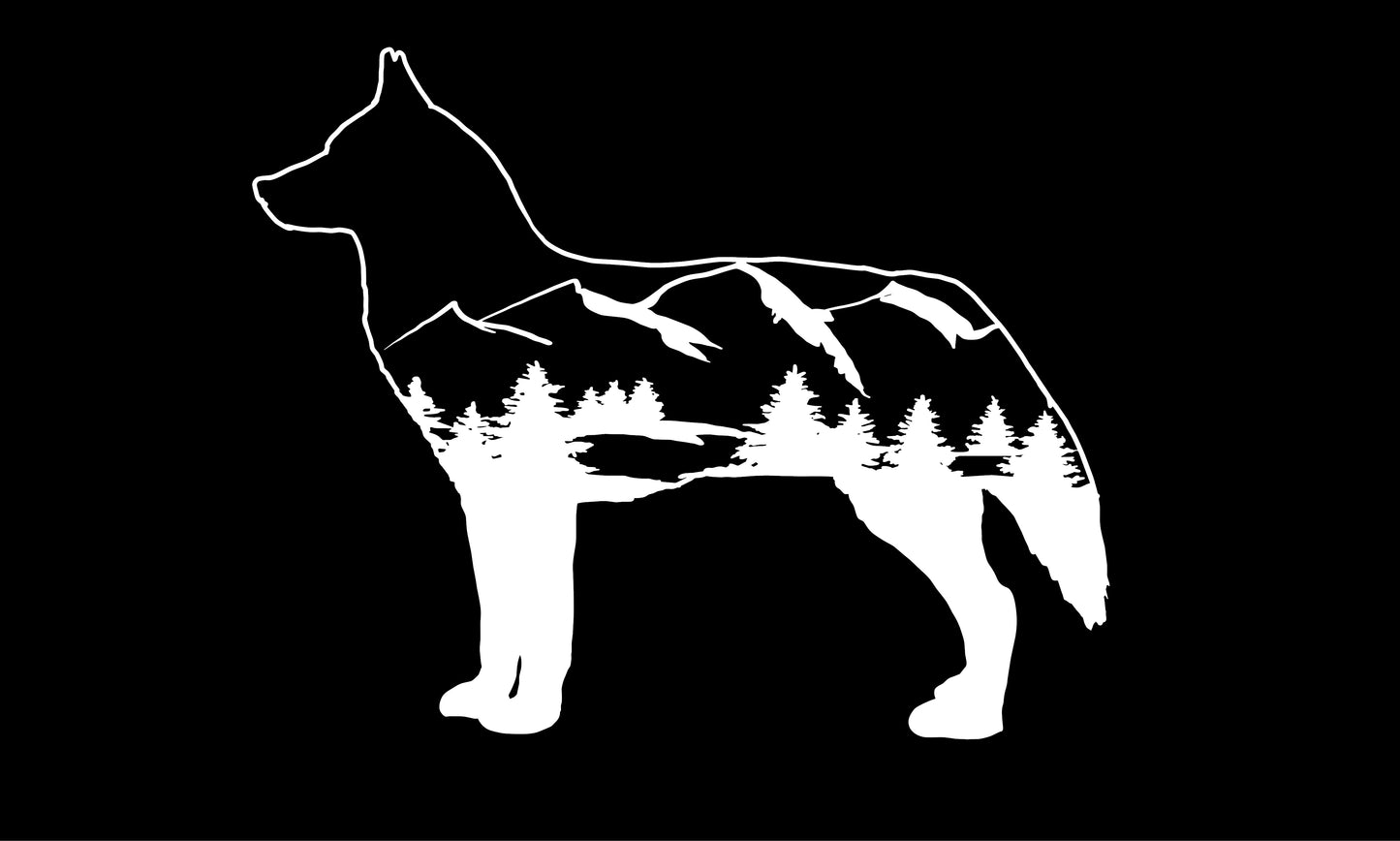 Decal - Mountain Husky