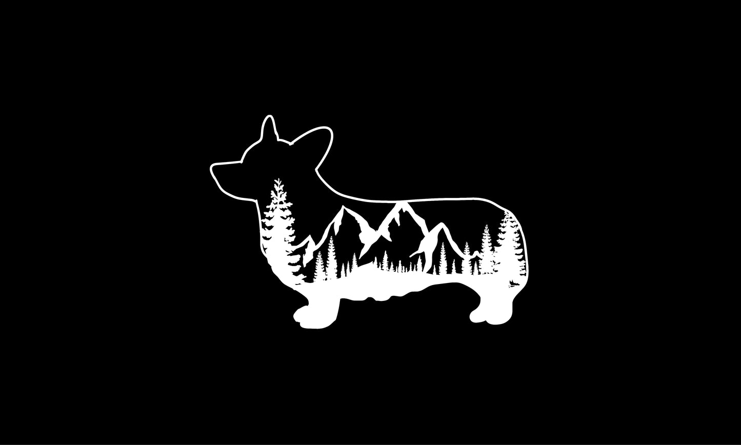 Decal - Mountain Corgi