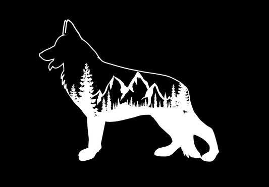 Decal - Mountain German Shepherd