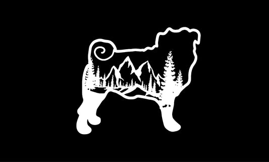 Decal - Mountain Pug