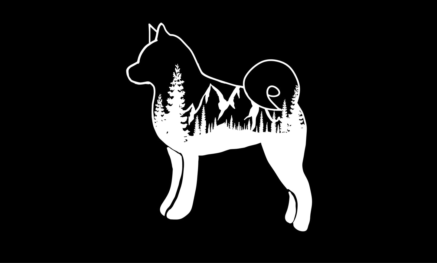 Decal - Mountain Shiba Inu