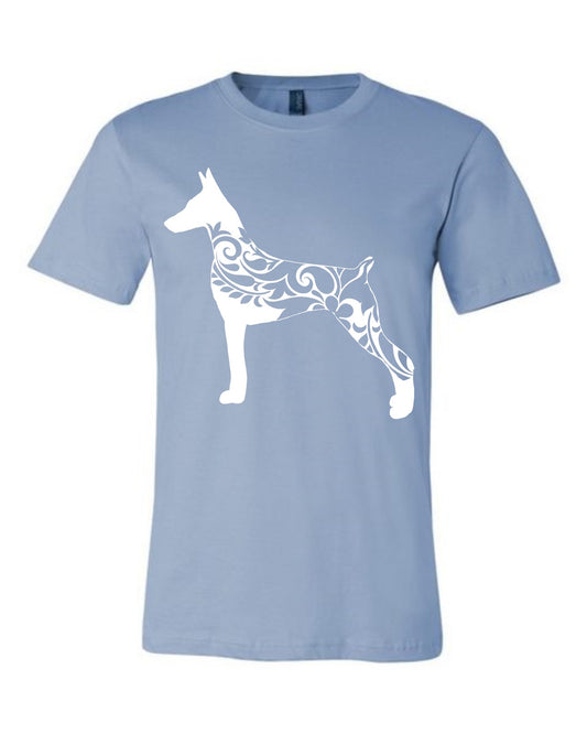T-Shirt - Floral Doberman