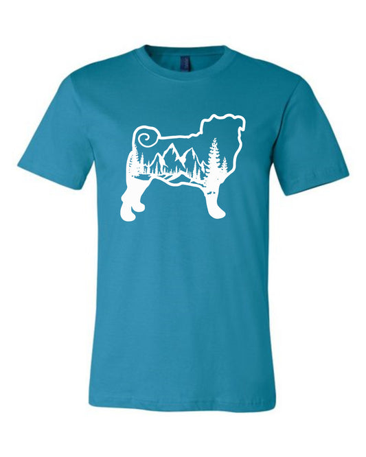 T-Shirt - Mountain Pug