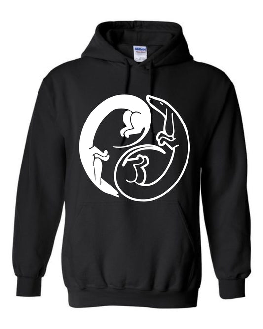 Hoodie - Dachshund Yin Yang